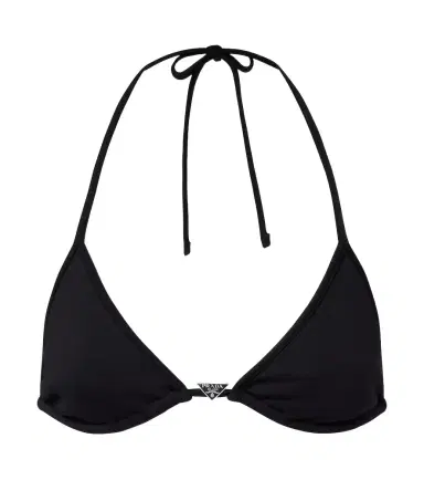 Prada Logo triangle bikini top | Thumbnail 1 Prada Logo triangle bikini top | Thumbnail 1