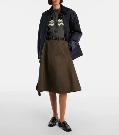 Prada Belted midi skirt | Thumbnail 2 Prada Belted midi skirt | Thumbnail 2