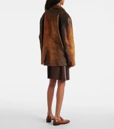 Miu Miu Oversized suede jacket | Thumbnail 2 Miu Miu Oversized suede jacket | Thumbnail 2