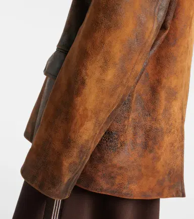 Miu Miu Oversized suede jacket | Thumbnail 4 Miu Miu Oversized suede jacket | Thumbnail 4