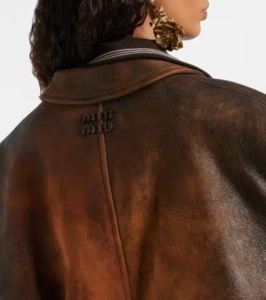 Miu Miu Oversized suede jacket | Thumbnail 6 Miu Miu Oversized suede jacket | Thumbnail 6