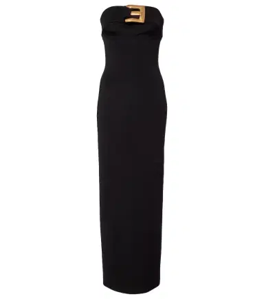 Balmain Belted jersey gown | Thumbnail 1 Balmain Belted jersey gown | Thumbnail 1