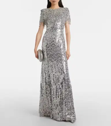 Jenny Packham Eugenie sequined gown | Thumbnail 3 Jenny Packham Eugenie sequined gown | Thumbnail 3
