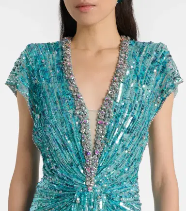 Jenny Packham Lacie gathered embellished gown | Thumbnail 6 Jenny Packham Lacie gathered embellished gown | Thumbnail 6