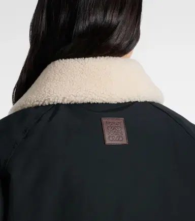 Loewe Shearling-trimmed cotton-blend jacket | Thumbnail 5 Loewe Shearling-trimmed cotton-blend jacket | Thumbnail 5