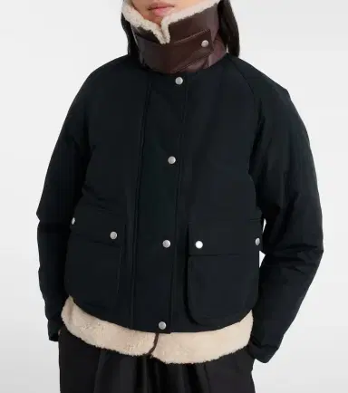 Loewe Shearling-trimmed cotton-blend jacket | Thumbnail 7 Loewe Shearling-trimmed cotton-blend jacket | Thumbnail 7