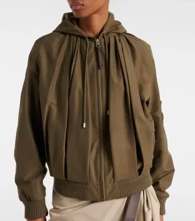 Loewe Gathered cotton-blend jacket | Thumbnail 2 Loewe Gathered cotton-blend jacket | Thumbnail 2