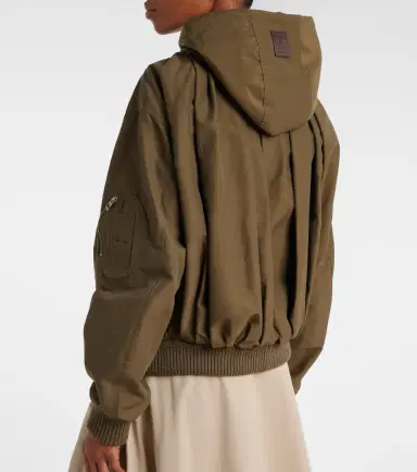 Loewe Gathered cotton-blend jacket | Thumbnail 3 Loewe Gathered cotton-blend jacket | Thumbnail 3