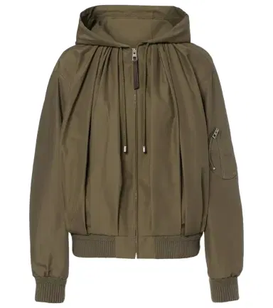 Loewe Gathered cotton-blend jacket | Thumbnail 1 Loewe Gathered cotton-blend jacket | Thumbnail 1