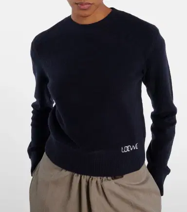 Loewe Logo embroidered wool sweater | Thumbnail 4 Loewe Logo embroidered wool sweater | Thumbnail 4