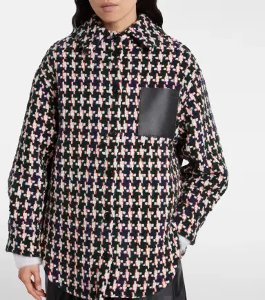 Loewe Leather-trimmed overshirt | Thumbnail 3 Loewe Leather-trimmed overshirt | Thumbnail 3