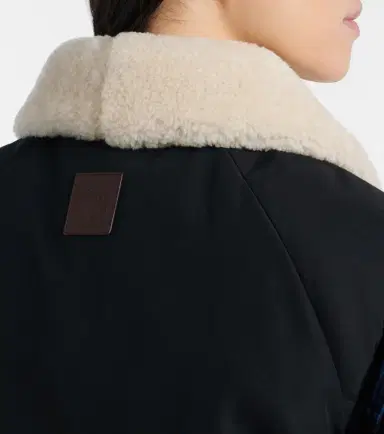 Loewe Shearling-trimmed cotton-blend vest | Thumbnail 2 Loewe Shearling-trimmed cotton-blend vest | Thumbnail 2