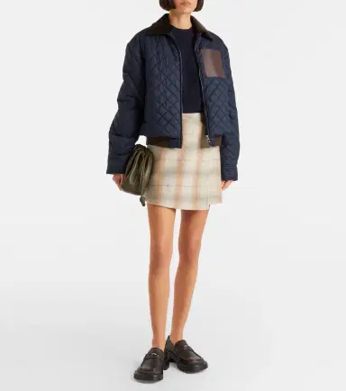 Loewe Corduroy-trimmed quilted blouson jacket | Thumbnail 2 Loewe Corduroy-trimmed quilted blouson jacket | Thumbnail 2