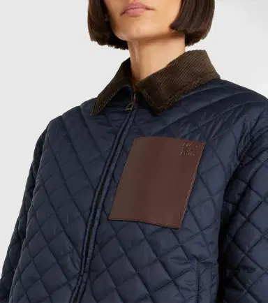 Loewe Corduroy-trimmed quilted blouson jacket | Thumbnail 3 Loewe Corduroy-trimmed quilted blouson jacket | Thumbnail 3