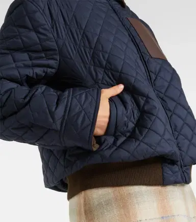 Loewe Corduroy-trimmed quilted blouson jacket | Thumbnail 4 Loewe Corduroy-trimmed quilted blouson jacket | Thumbnail 4