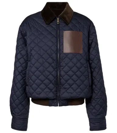Loewe Corduroy-trimmed quilted blouson jacket | Thumbnail 1 Loewe Corduroy-trimmed quilted blouson jacket | Thumbnail 1