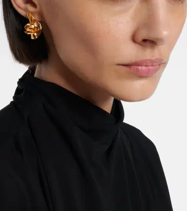 Bottega Veneta Anemone Small gold-plated earrings | Thumbnail 2 Bottega Veneta Anemone Small gold-plated earrings | Thumbnail 2