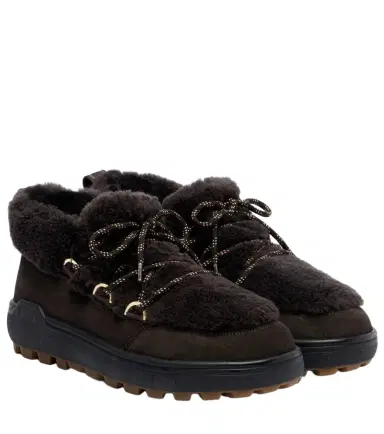 Bogner Chamonix shearling-trimmed suede ankle boots | Thumbnail 1 Bogner Chamonix shearling-trimmed suede ankle boots | Thumbnail 1