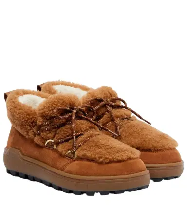 Bogner Chamonix shearling-trimmed suede ankle boots | Thumbnail 1 Bogner Chamonix shearling-trimmed suede ankle boots | Thumbnail 1