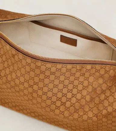 Gucci Half Horsebit Medium suede shoulder bag | Thumbnail 3 Gucci Half Horsebit Medium suede shoulder bag | Thumbnail 3