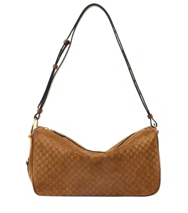 Gucci Half Horsebit Medium suede shoulder bag | Thumbnail 1 Gucci Half Horsebit Medium suede shoulder bag | Thumbnail 1