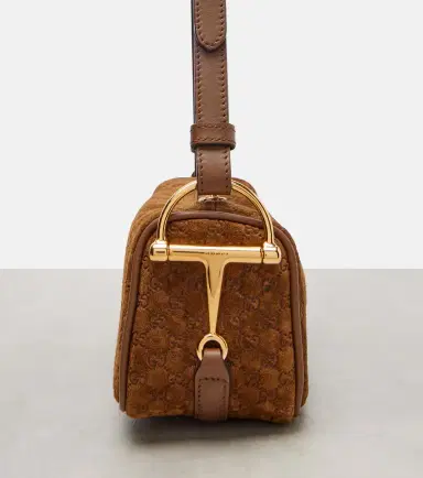 Gucci Half Horsebit suede shoulder bag | Thumbnail 3 Gucci Half Horsebit suede shoulder bag | Thumbnail 3