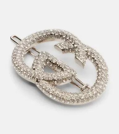 Gucci Interlocking G embellished barrette | Thumbnail 2 Gucci Interlocking G embellished barrette | Thumbnail 2