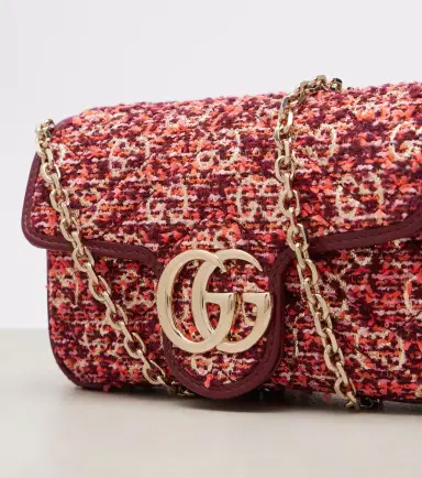 Gucci GG Marmont Mini tweed shoulder bag | Thumbnail 2 Gucci GG Marmont Mini tweed shoulder bag | Thumbnail 2