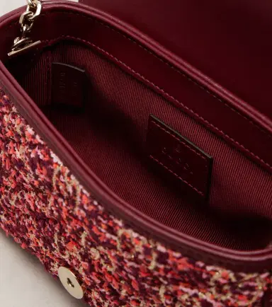Gucci GG Marmont Mini tweed shoulder bag | Thumbnail 4 Gucci GG Marmont Mini tweed shoulder bag | Thumbnail 4