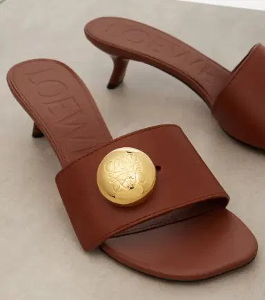 Loewe Pebble Anagram leather mules | Thumbnail 2 Loewe Pebble Anagram leather mules | Thumbnail 2