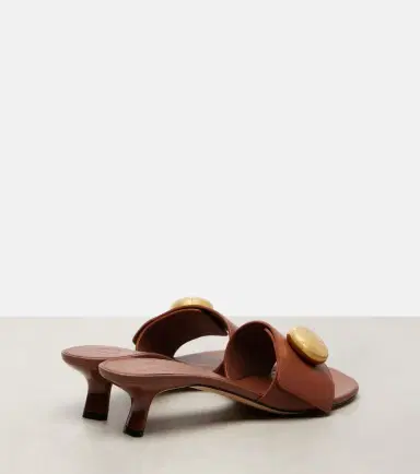 Loewe Pebble Anagram leather mules | Thumbnail 4 Loewe Pebble Anagram leather mules | Thumbnail 4