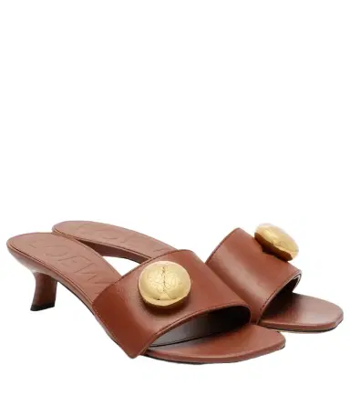 Loewe Pebble Anagram leather mules | Thumbnail 1 Loewe Pebble Anagram leather mules | Thumbnail 1