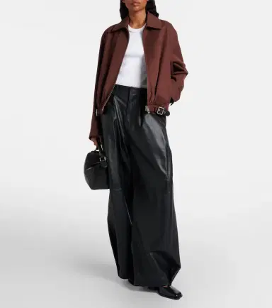 Loewe Leather barrel-leg pants | Thumbnail 3 Loewe Leather barrel-leg pants | Thumbnail 3