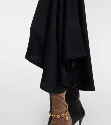Loewe Belted ribbed-knit draped cotton-blend midi dress | Thumbnail 6 Loewe Belted ribbed-knit draped cotton-blend midi dress | Thumbnail 6