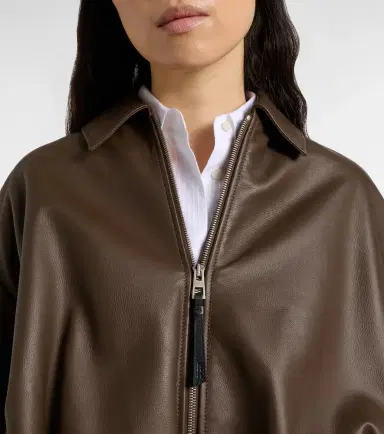 Loewe Draped leather jacket | Thumbnail 2 Loewe Draped leather jacket | Thumbnail 2