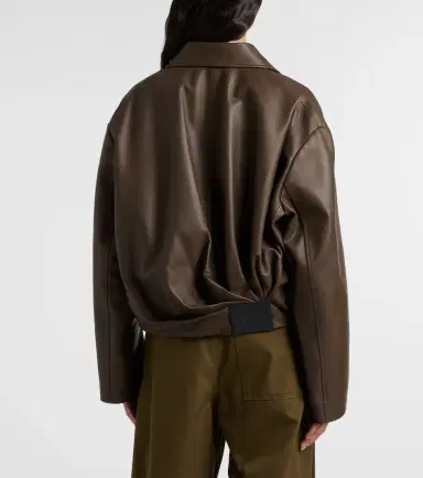 Loewe Draped leather jacket | Thumbnail 3 Loewe Draped leather jacket | Thumbnail 3