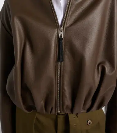 Loewe Draped leather jacket | Thumbnail 4 Loewe Draped leather jacket | Thumbnail 4