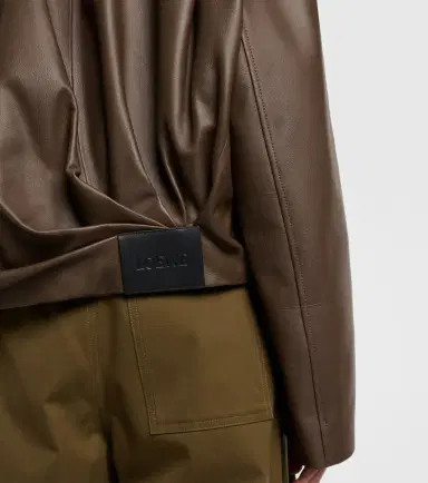 Loewe Draped leather jacket | Thumbnail 5 Loewe Draped leather jacket | Thumbnail 5