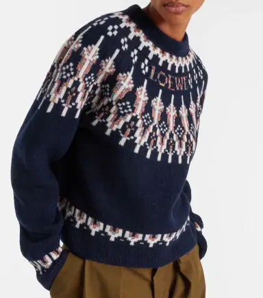 Loewe Fair Isle sequined wool-blend sweater | Thumbnail 3 Loewe Fair Isle sequined wool-blend sweater | Thumbnail 3