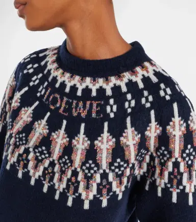 Loewe Fair Isle sequined wool-blend sweater | Thumbnail 6 Loewe Fair Isle sequined wool-blend sweater | Thumbnail 6