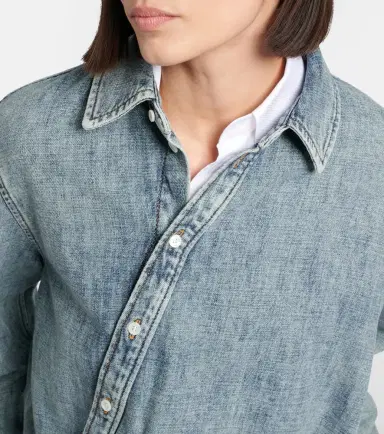 Loewe Draped belted denim shirt | Thumbnail 2 Loewe Draped belted denim shirt | Thumbnail 2