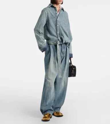 Loewe Draped belted denim shirt | Thumbnail 5 Loewe Draped belted denim shirt | Thumbnail 5