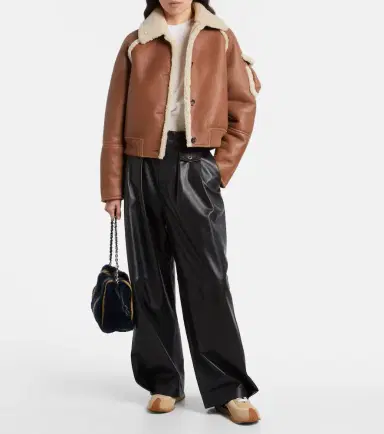 Loewe Shearling-trimmed leather blouson | Thumbnail 2 Loewe Shearling-trimmed leather blouson | Thumbnail 2