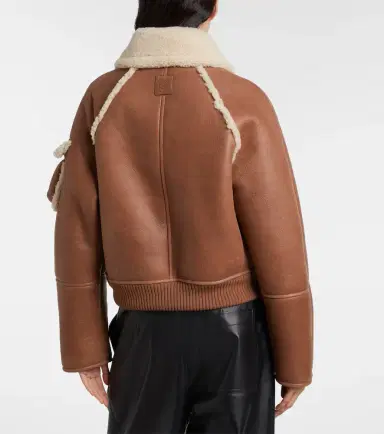 Loewe Shearling-trimmed leather blouson | Thumbnail 3 Loewe Shearling-trimmed leather blouson | Thumbnail 3
