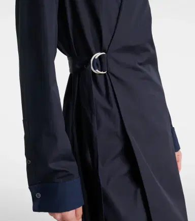 Loewe Draped cotton wrap dress | Thumbnail 3 Loewe Draped cotton wrap dress | Thumbnail 3