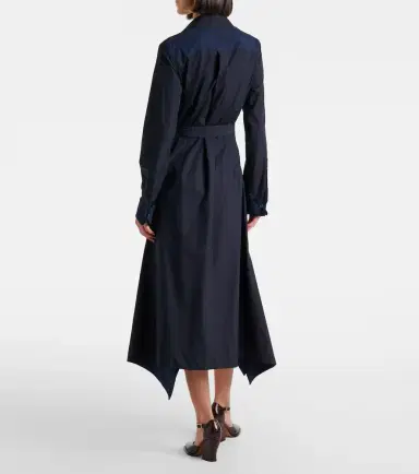 Loewe Draped cotton wrap dress | Thumbnail 4 Loewe Draped cotton wrap dress | Thumbnail 4