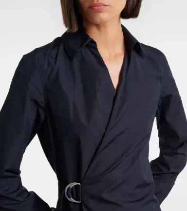 Loewe Draped cotton wrap dress | Thumbnail 5 Loewe Draped cotton wrap dress | Thumbnail 5