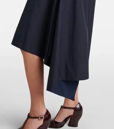 Loewe Draped cotton wrap dress | Thumbnail 7 Loewe Draped cotton wrap dress | Thumbnail 7