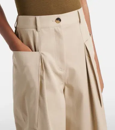 Loewe Cotton and silk cropped pants | Thumbnail 2 Loewe Cotton and silk cropped pants | Thumbnail 2