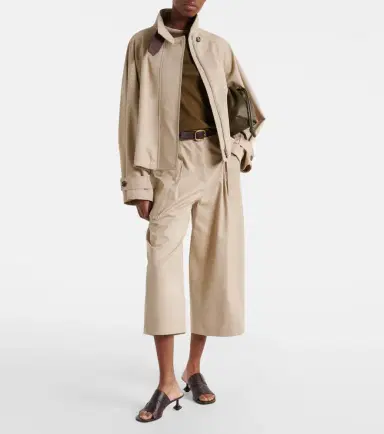 Loewe Cotton and silk cropped pants | Thumbnail 3 Loewe Cotton and silk cropped pants | Thumbnail 3